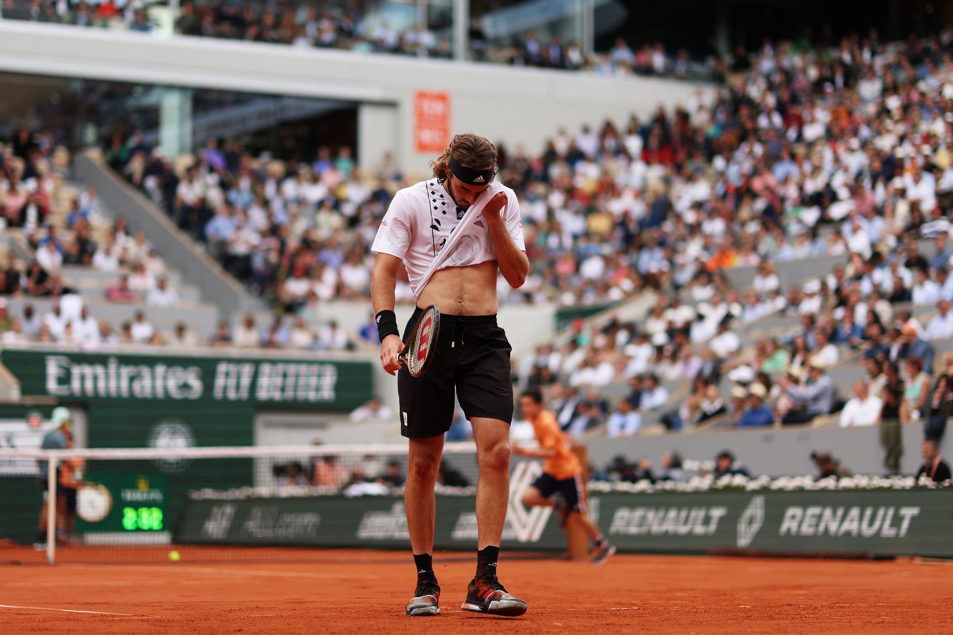 Stefanos Tsitsipas at the 2022 French Open