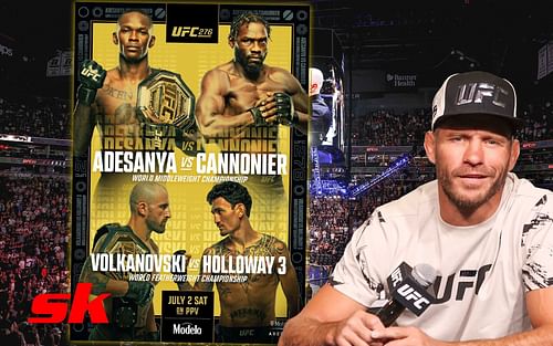 Donald Cerrone fights Jim Miller at UFC 276 [Cerrone image via Sportskeeda MMA on YouTube | UFC 276 poster via @ufc on Instagram | Crowd image via Getty]