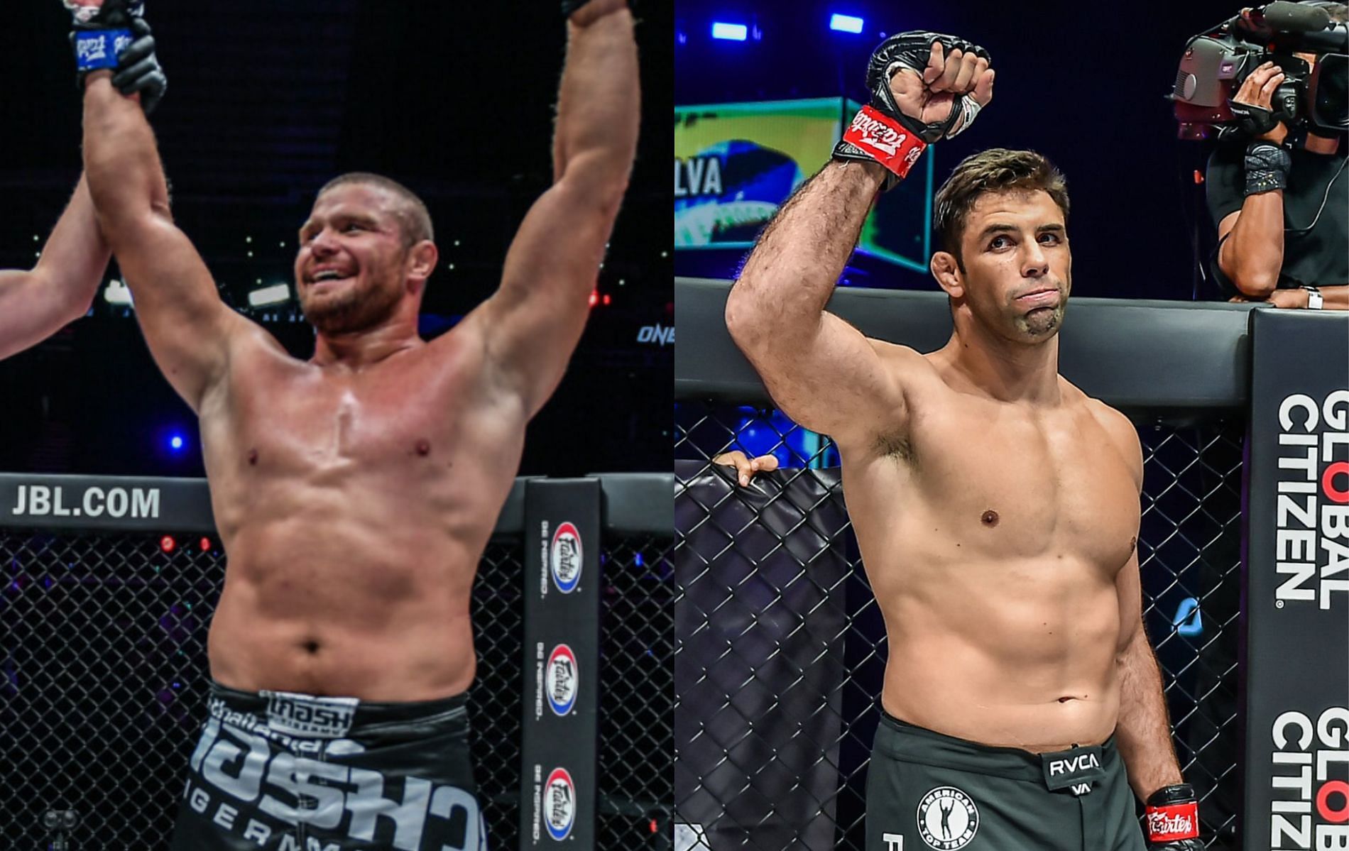 Anatoly Malykhin (left) and Marcus &#039;Buchecha&#039; Almeida (right) [Photo Credit: ONE Championship]