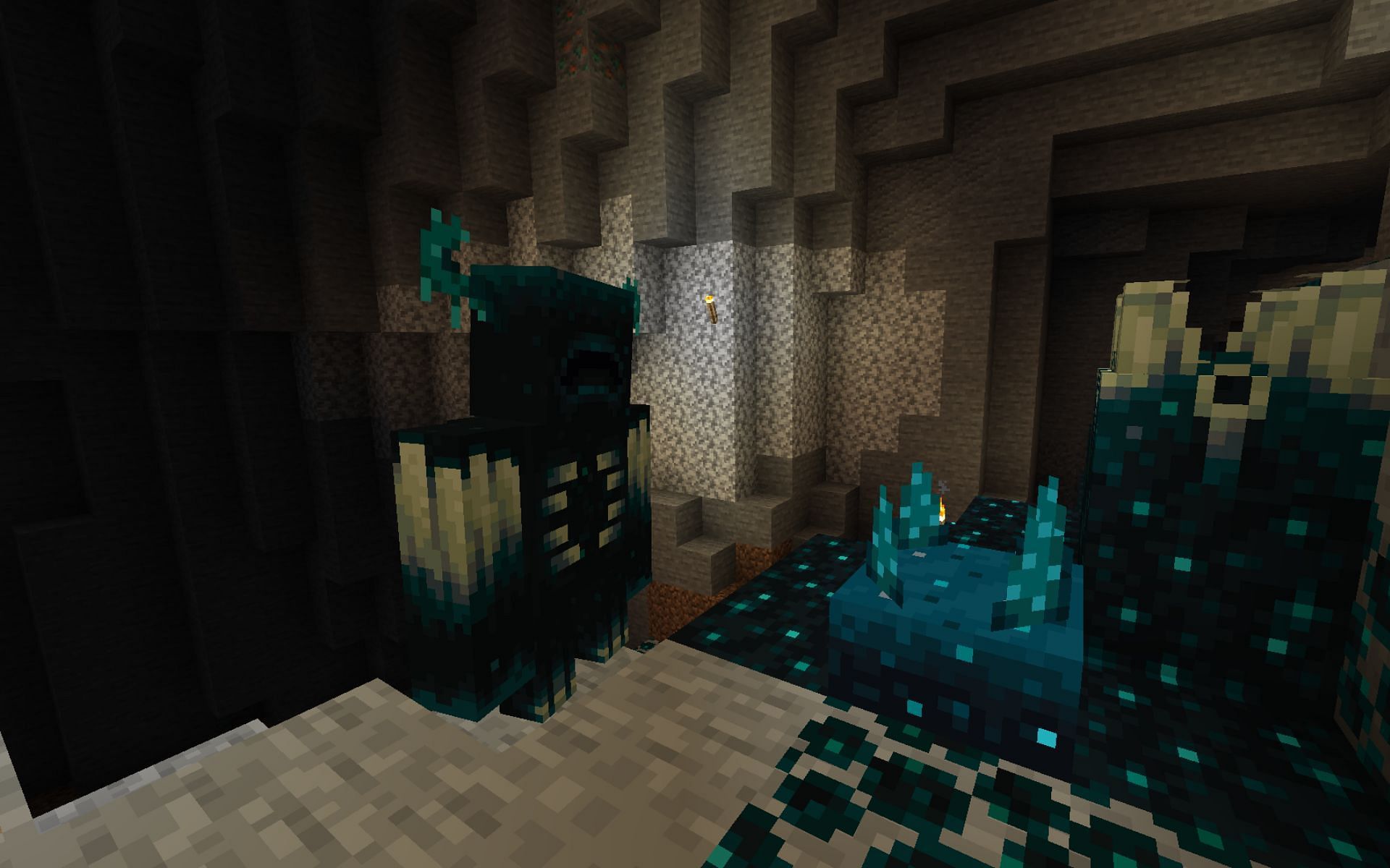 Evading the Warden becomes a lot easier with the new enchantment (Image via Minecraft 1.19)