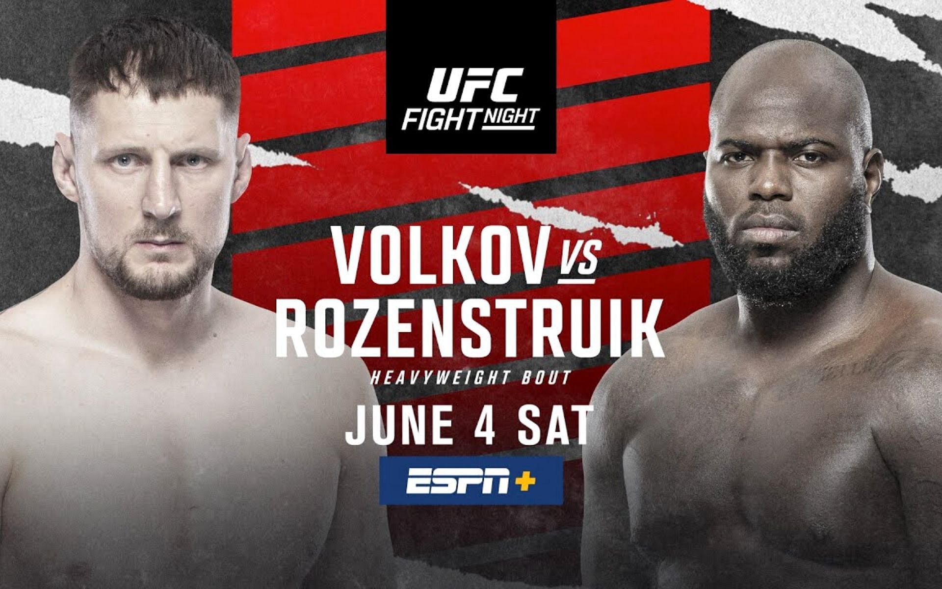 UFC Fight Night: Volkov vs. Rozenstruik [Image courtesy: UFC via YouTube]