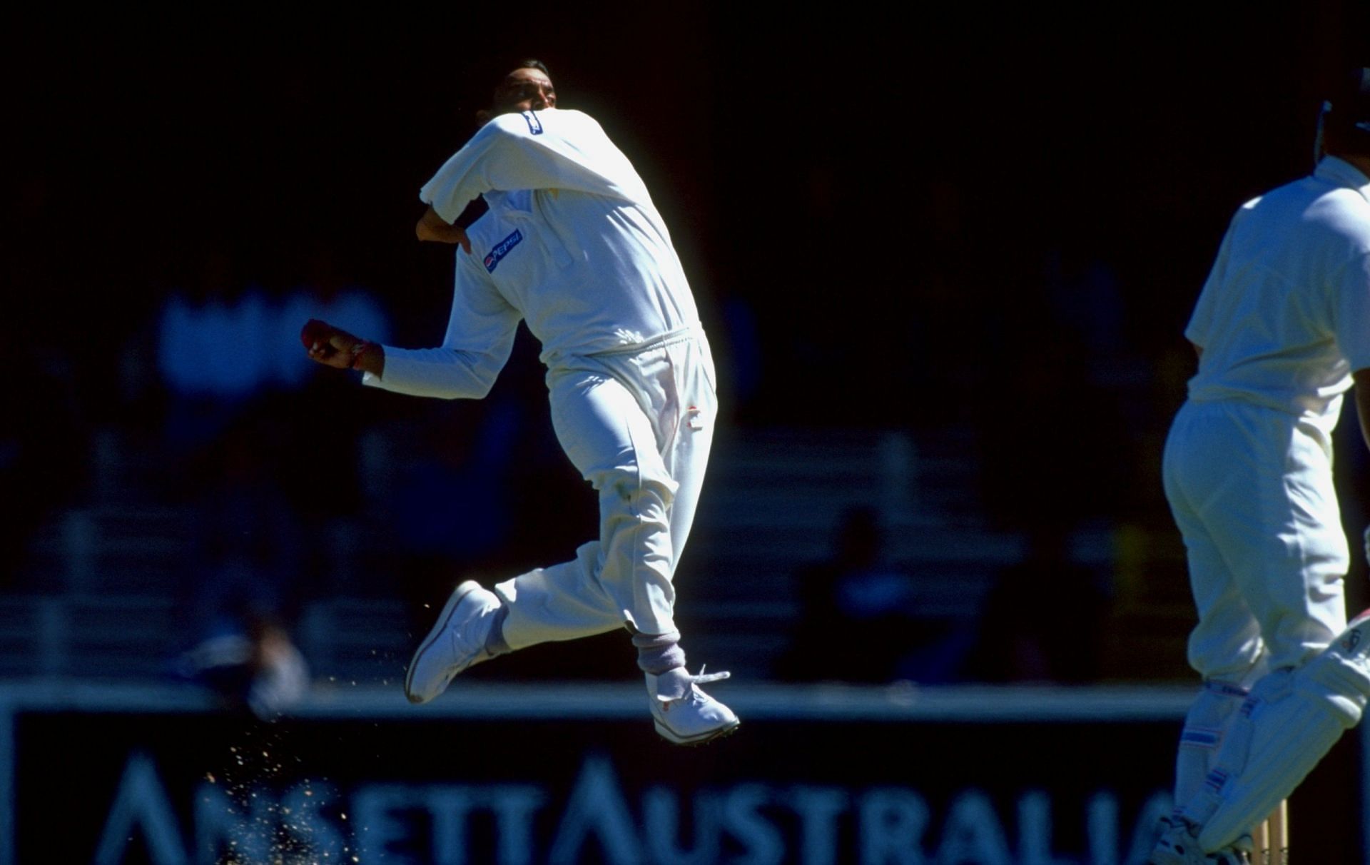 Shoaib Akhtar during a Test match in Australia. Pic: Getty Images