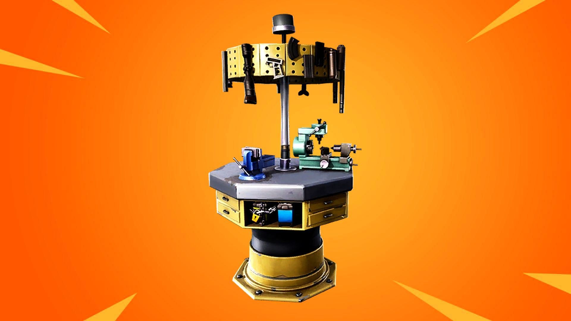How to upgrade a pistol at an Upgrade Bench in Fortnite (Image via Epic Games)