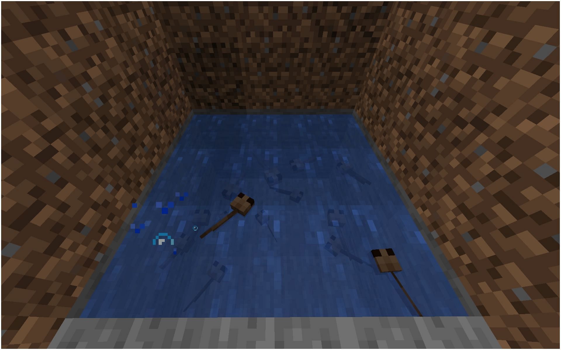 A bunch of tadpoles (Image via Minecraft)