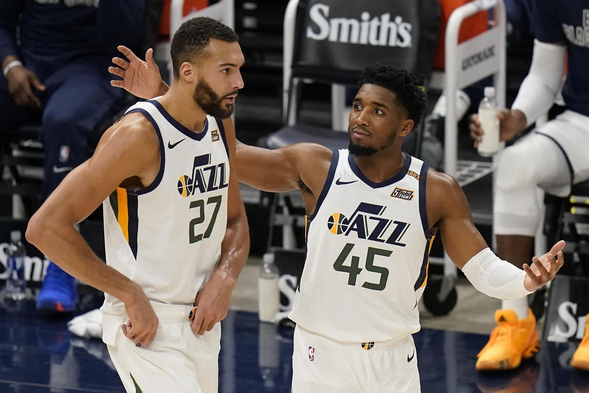 Jazz superstars Rudy Gobert and Donovan Mitchell