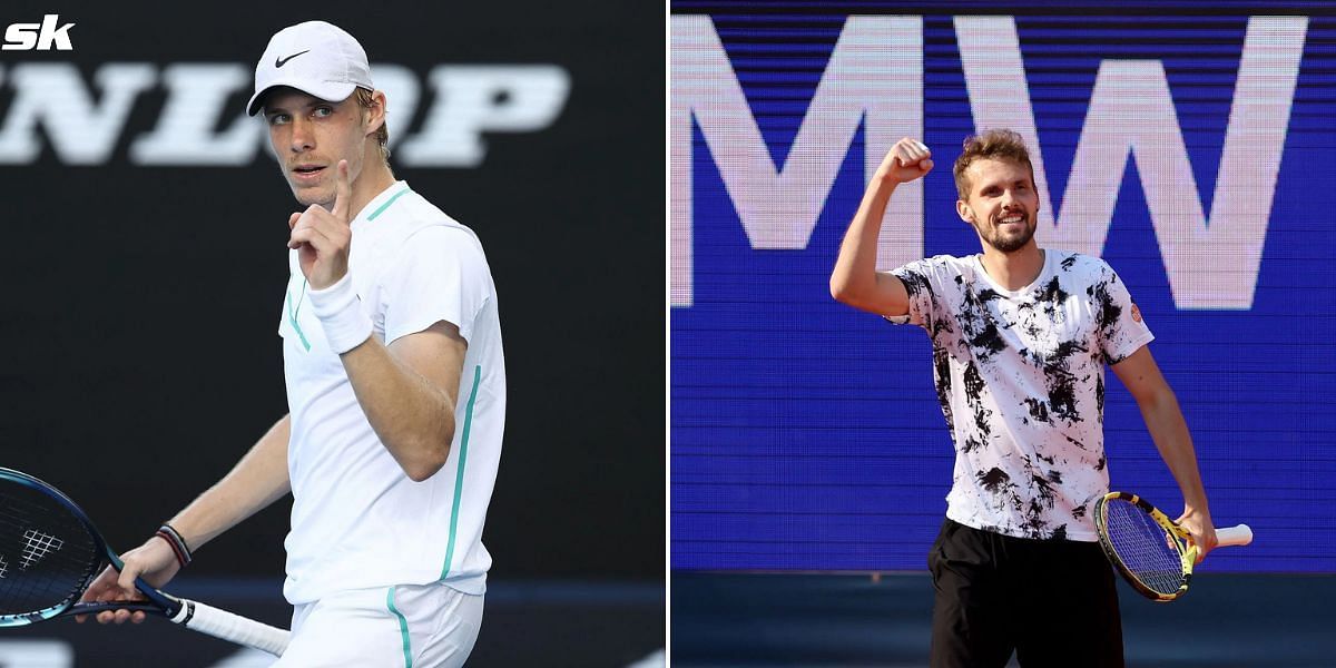 Denis Shapovalov (L) and Oscar Otte