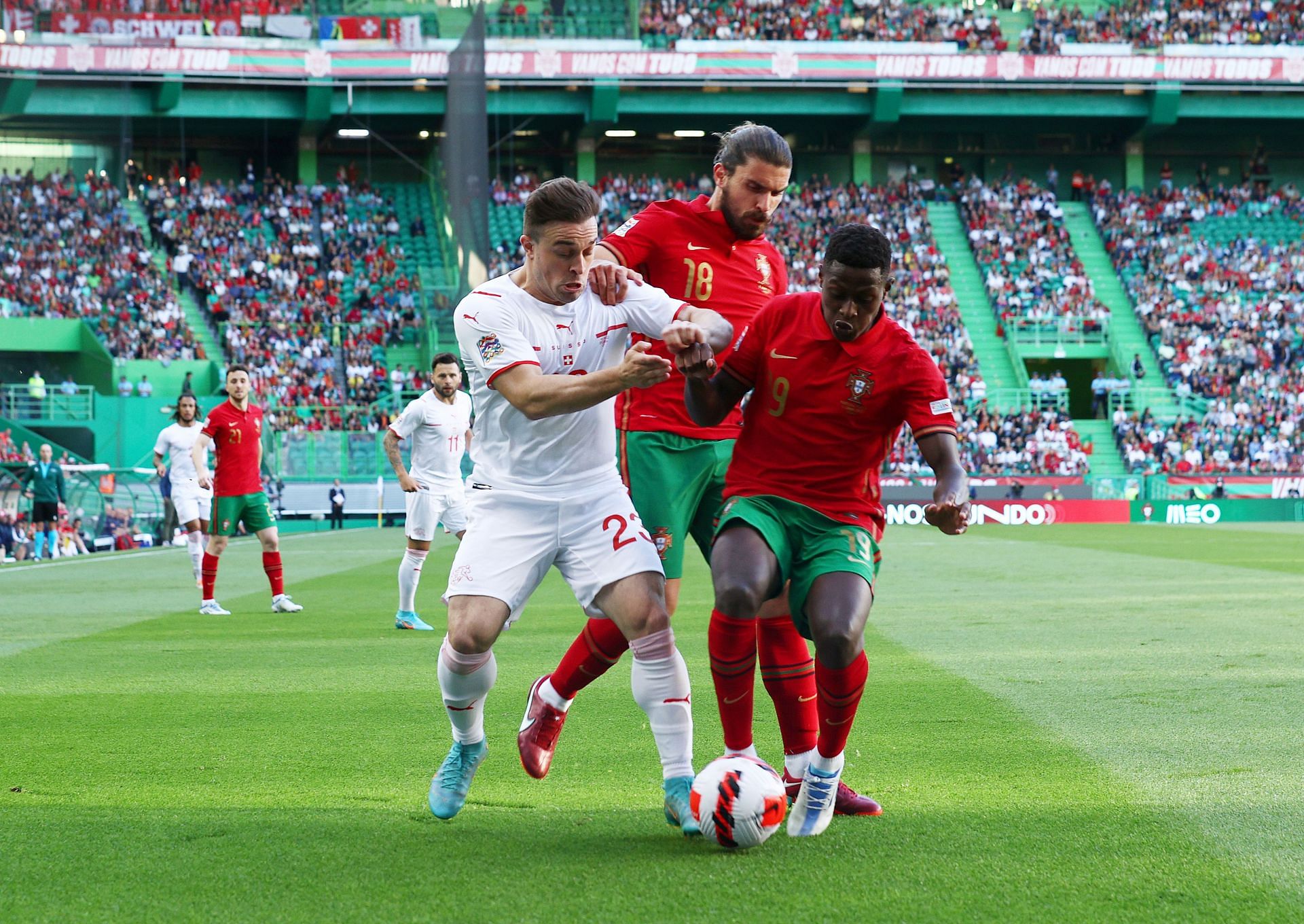 Portugal face first loss of the campaign against Switzerland.