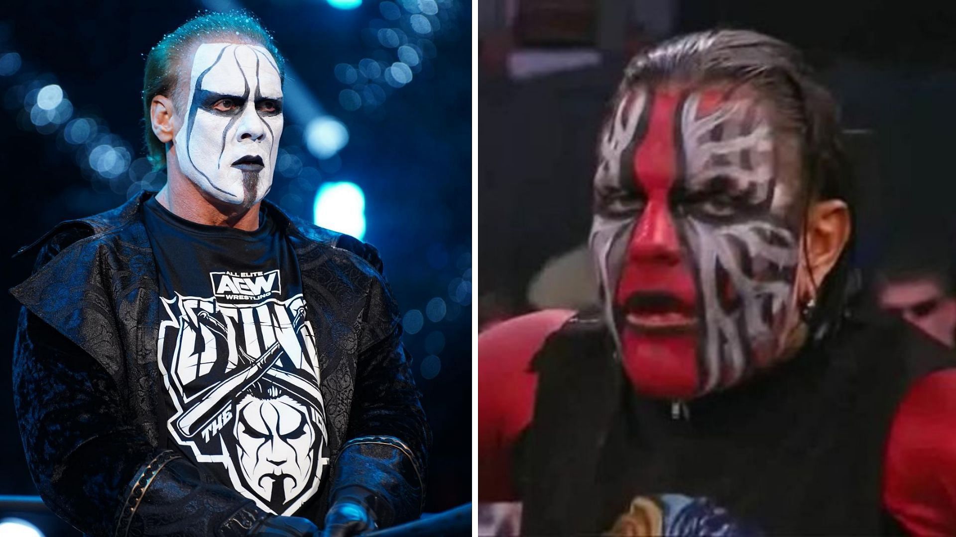 Sting (left), Jeff Hardy (right)
