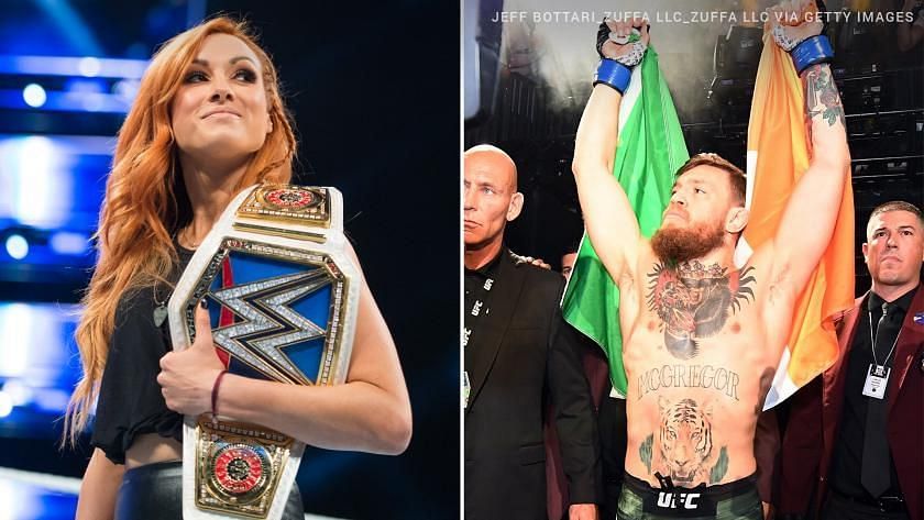 Big Time Becky Lynch and The Notorious Conor McGregor/Credit WWE