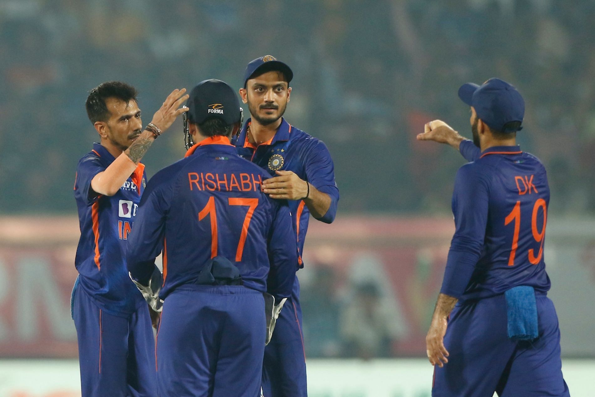 Indian players celebrate a wicket. Pic: BCCI