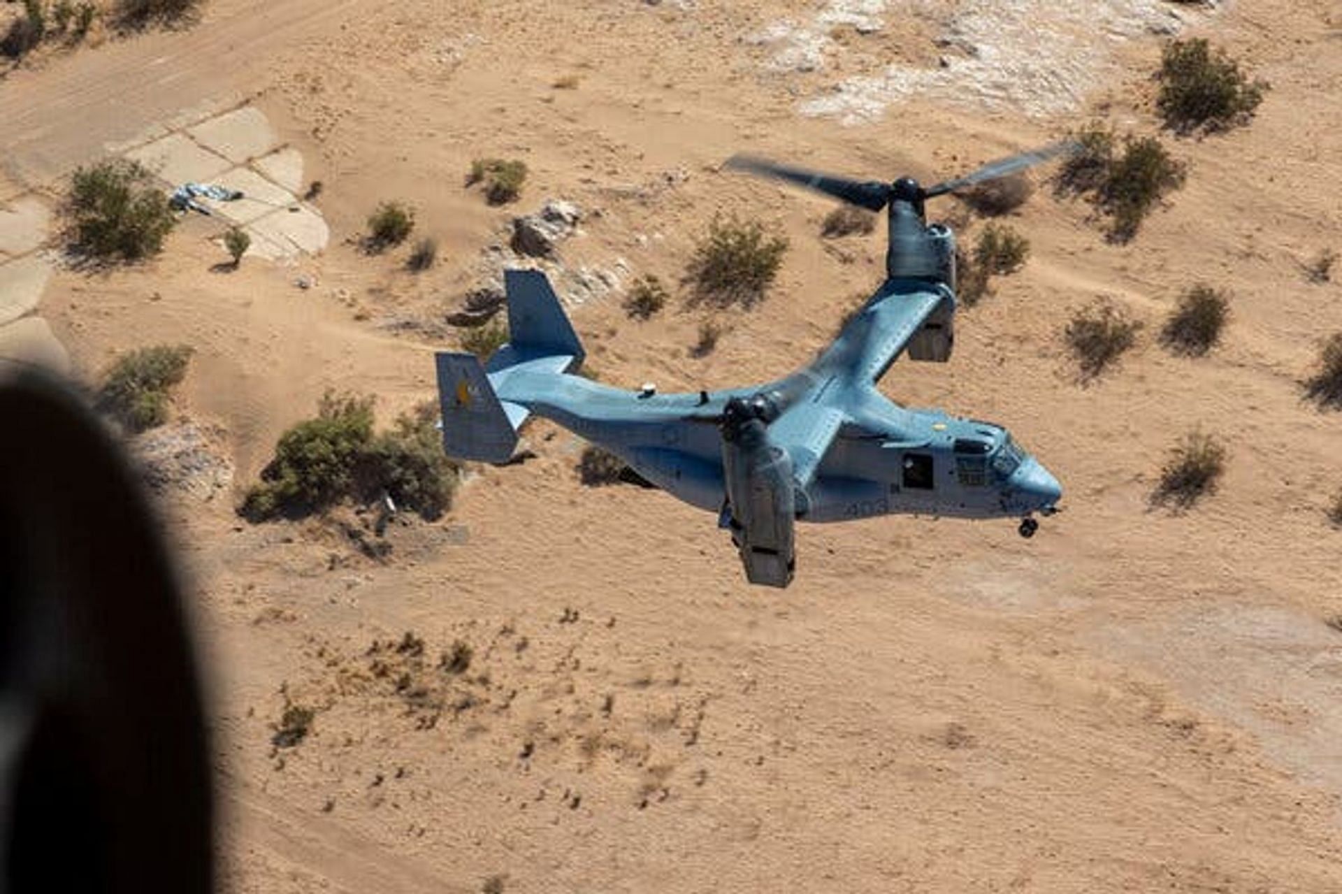 US Marine Osprey crashes in California (Image via US Marine Corps)