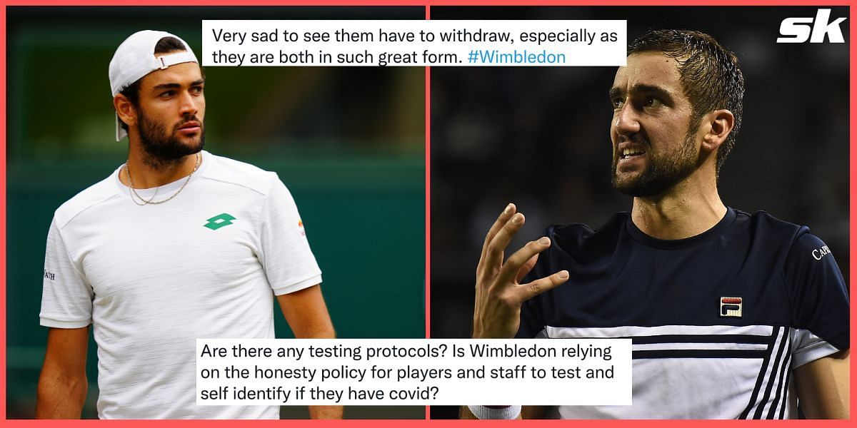Fans react to Matteo Berrettini and Marin Cilic testing positive for COVID-19