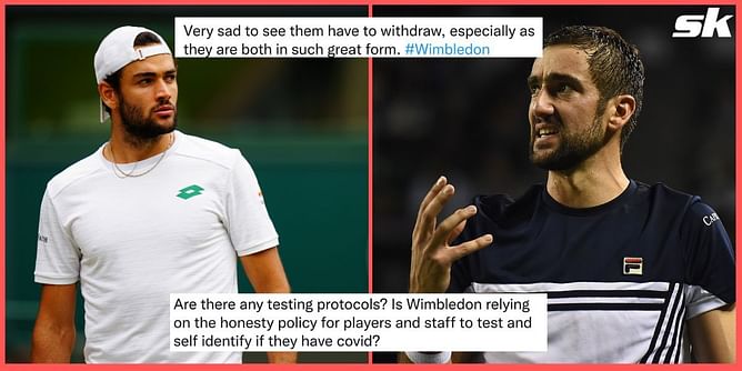 "Such a shame, this must be the weakest men's Wimbledon draw of all time" - Fans react to Matteo Berrettini and Marin Cilic pulling out of Wimbledon due to COVID-19