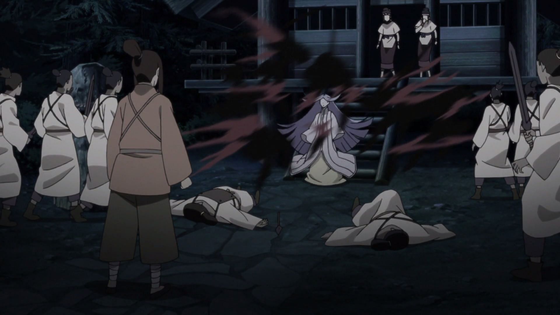 Kaguya uses her power to defend herself (image via Masashi Kishimoto/Shueisha, Viz, Naruto)