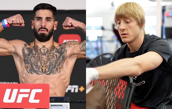 Ilia Topuria mocks Paddy Pimblett with clips of losses as he boasts about his own undefeated record