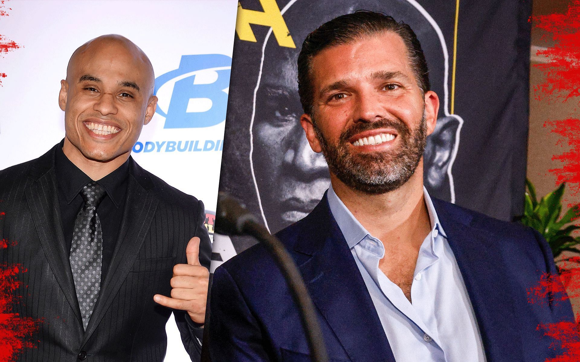 Ali Abdelaziz (left) and Donald Trump Jr. (right)