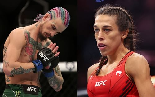 Sean O'Malley (left); Joanna Jedrzejczyk (right)