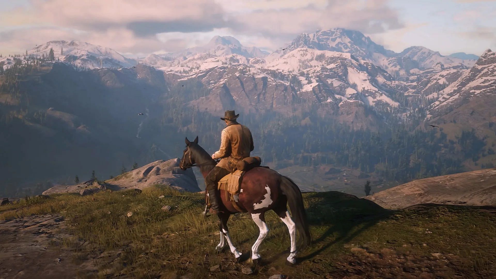 The wide open-world of Red Dead Redemption 2 is breathtaking (image via Rockstar games)