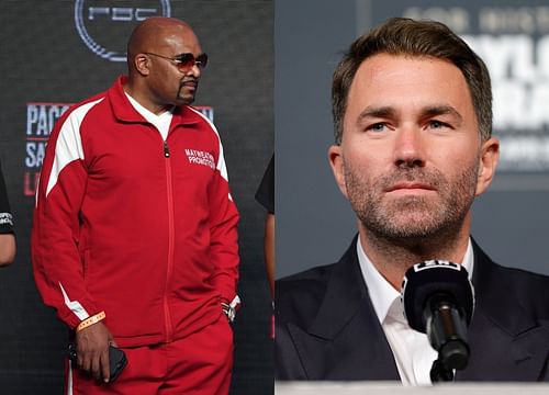 Leonard Ellerbe (left), Eddie Hearn (right)