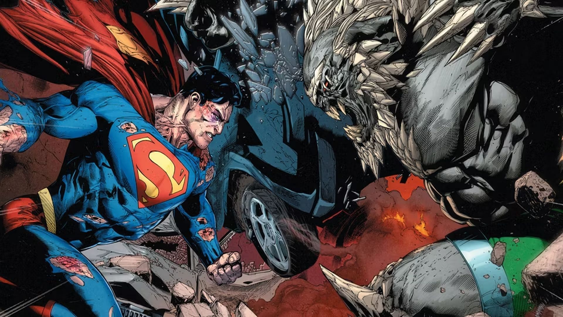 Superman took on Doomsday (Image via DC Comics)