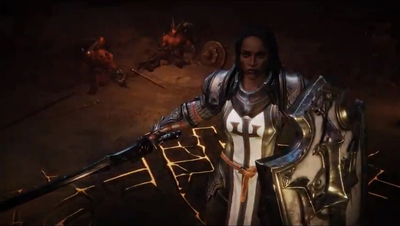 A look at a Crusader character (Image via Blizzard Entertainment)