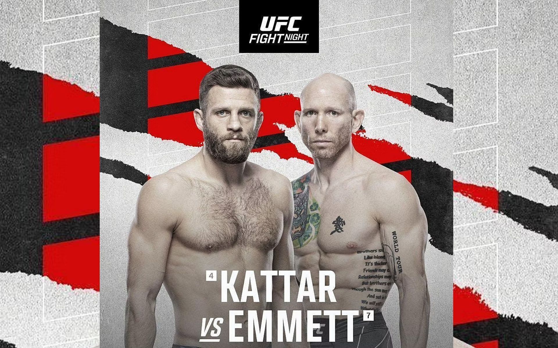 UFC Fight Night: Kattar vs. Emmett [Image courtesy @ufc via Instagram]