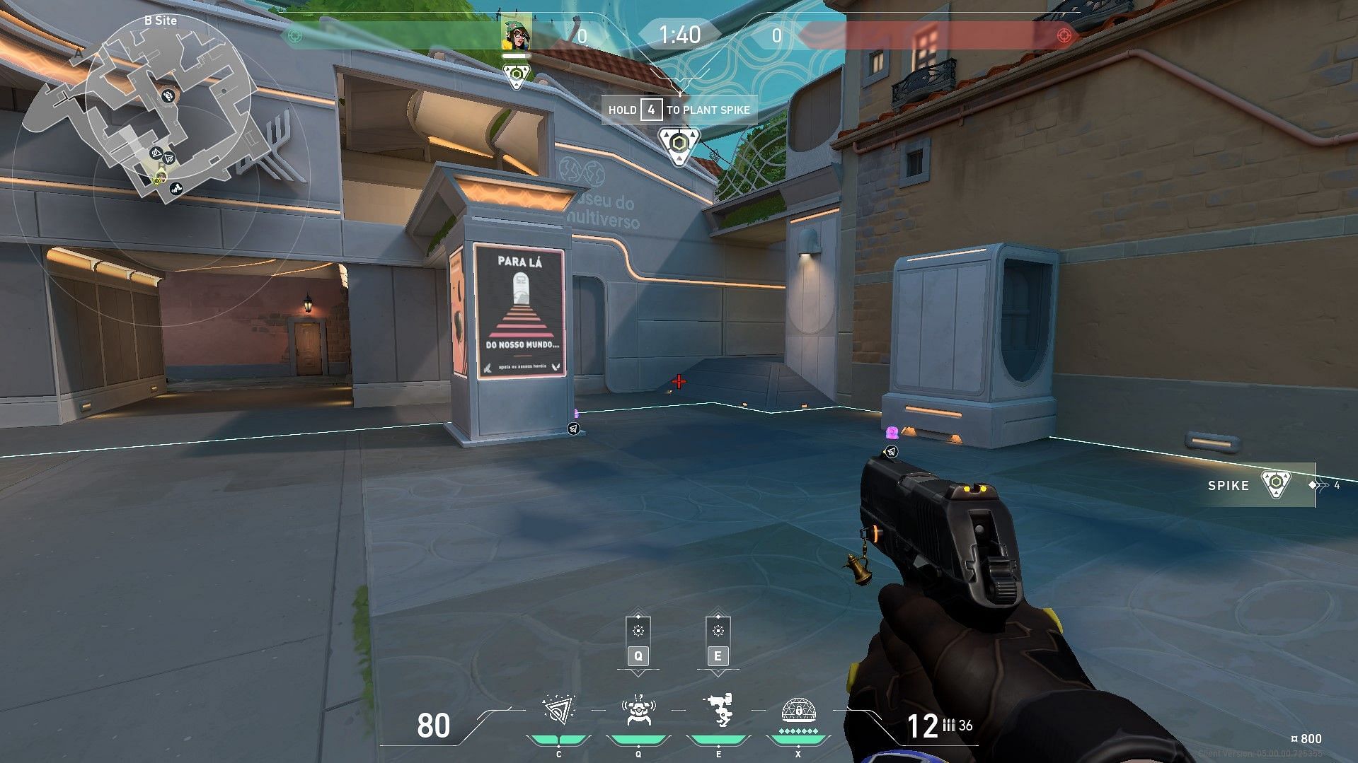 B Site Swarm Grenade setup (Image via Sportskeeda)