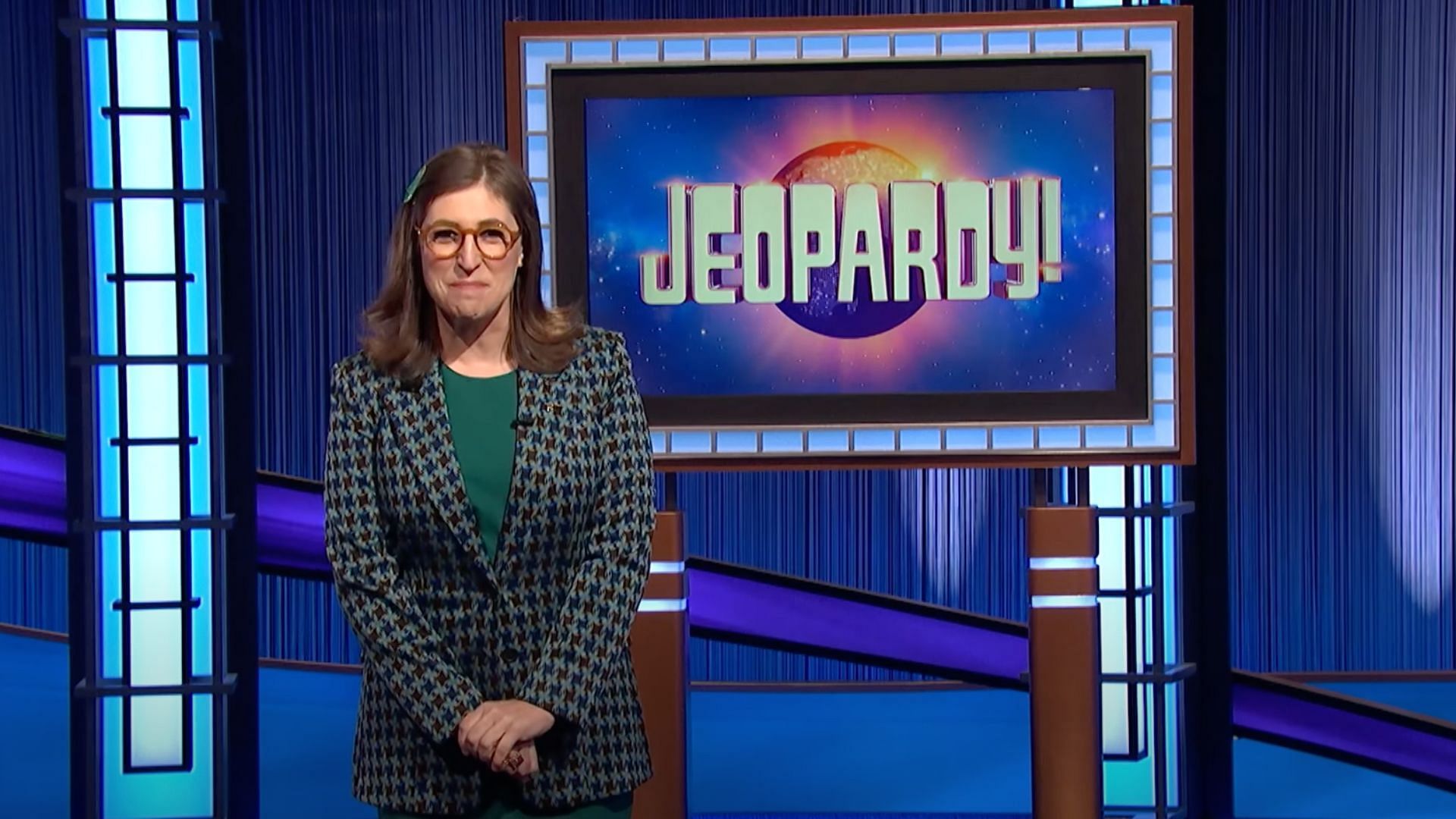 Mayim Bialik hosted June 13, 2022 episode (Image via Jeopardy)