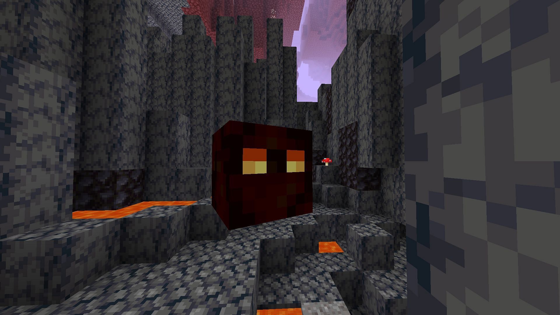 Frogs can only eat smallest magma cubes (Image via Mojang)