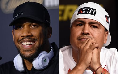 Anthony Joshua (left) and Robert Garcia (right)