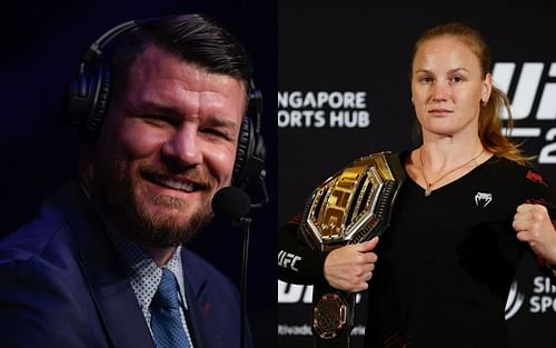 Michael Bisping (left) and Valentina Shevchenko (right) [Images courtesy of Getty]