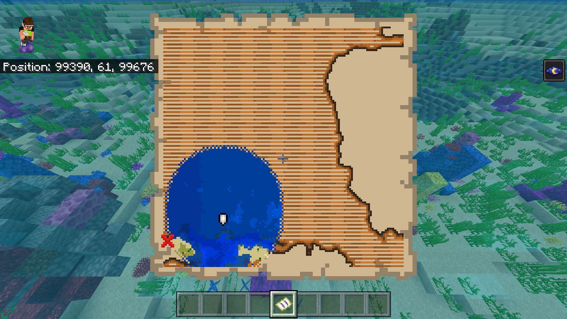 Did you know this buried treasure trick? #minecraft