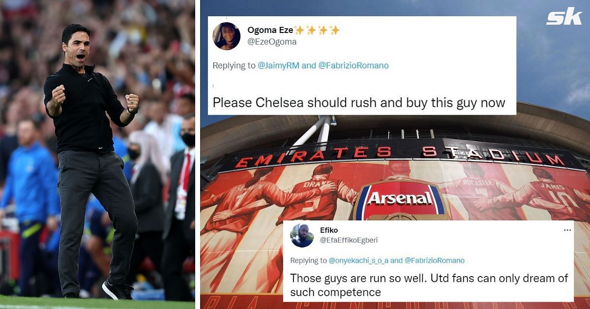 Rival fans react to the Gunners closing in on star forward.