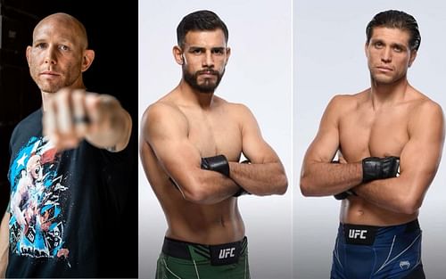 Josh Emmett (left) Yair Rodriguez and Brian Ortega (right) [Images courtesy: @joshemmettufc and @panteraufc via Instagram]