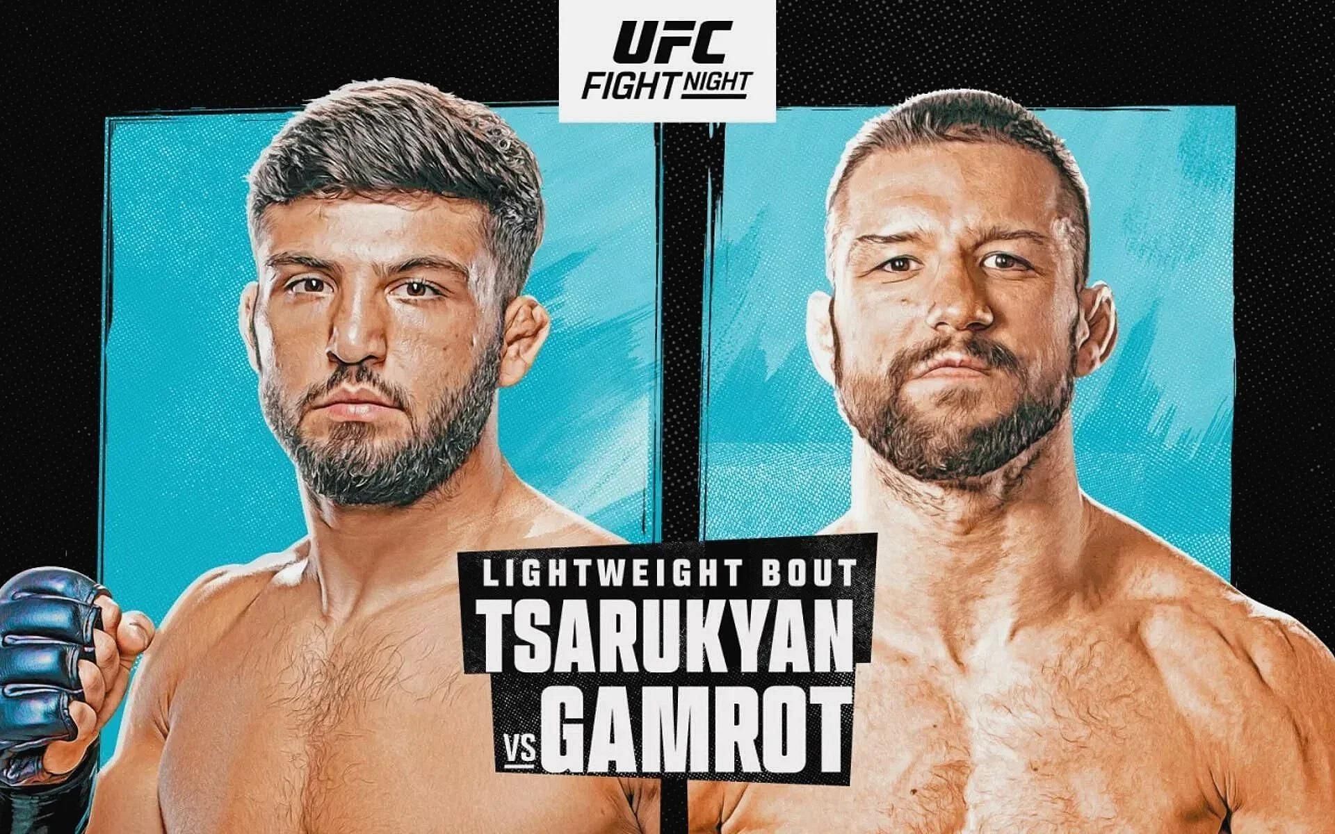 UFC Fight Night: Tsarukyan vs. Gamrot [Image via @UFC on Instagram]