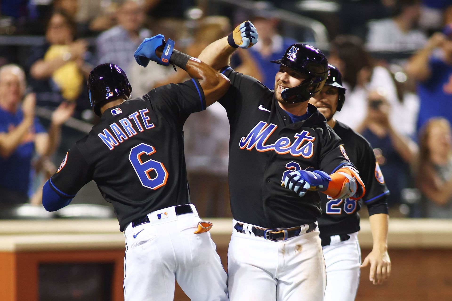 Miami Marlins made it the 50th hit by pitch against the Mets.