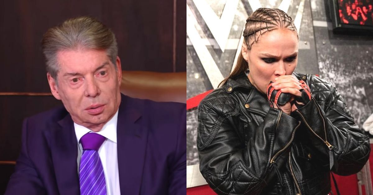 Vince McMahon and Ronda Rousey.