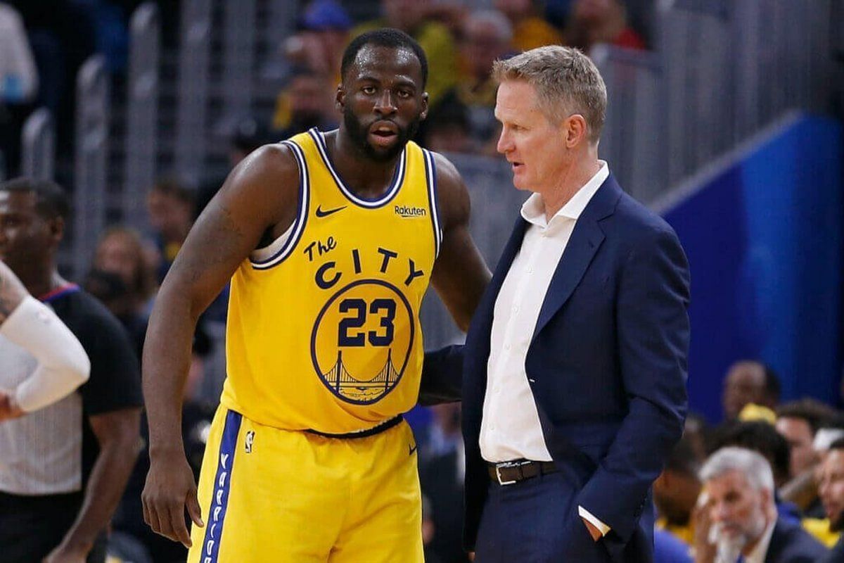 Steve Kerr and Draymond Green have had some testy confrontations in the past. [Photo: Fadeaway World]