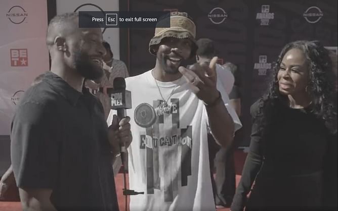 Video: Kyrie Irving appears dismissive, laughs and deflects reporter's question about his future with Brooklyn Nets at BET awards