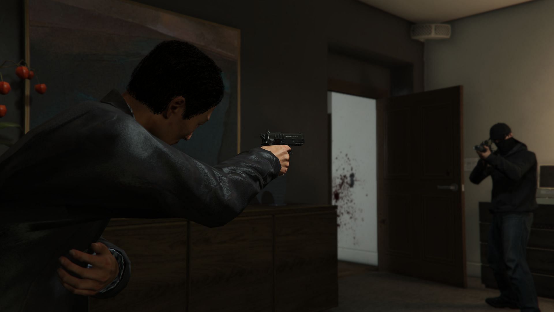 Elevator Key has players taking a key from an NPC and stashing a vehicle away (Image via Rockstar Games)