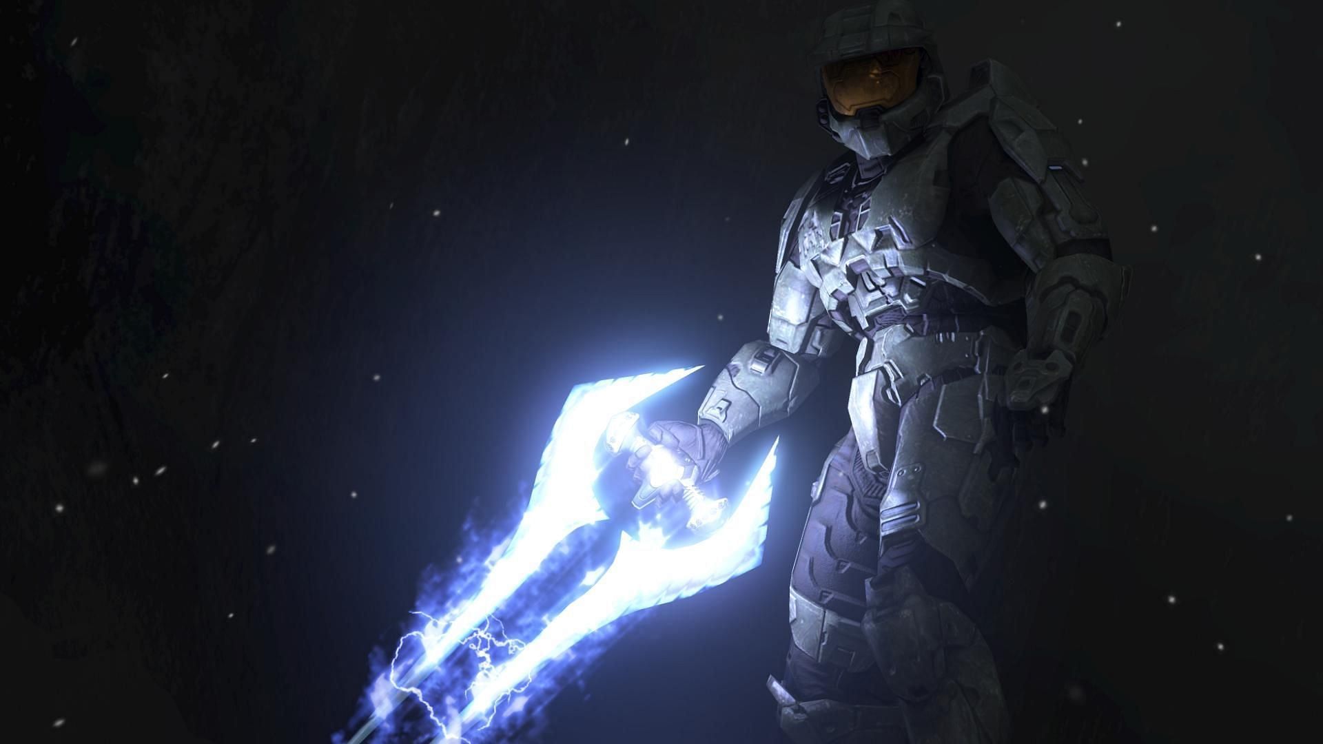 The energy sword is one of the strongest weapons in Halo video games (Image via 343 Industries)