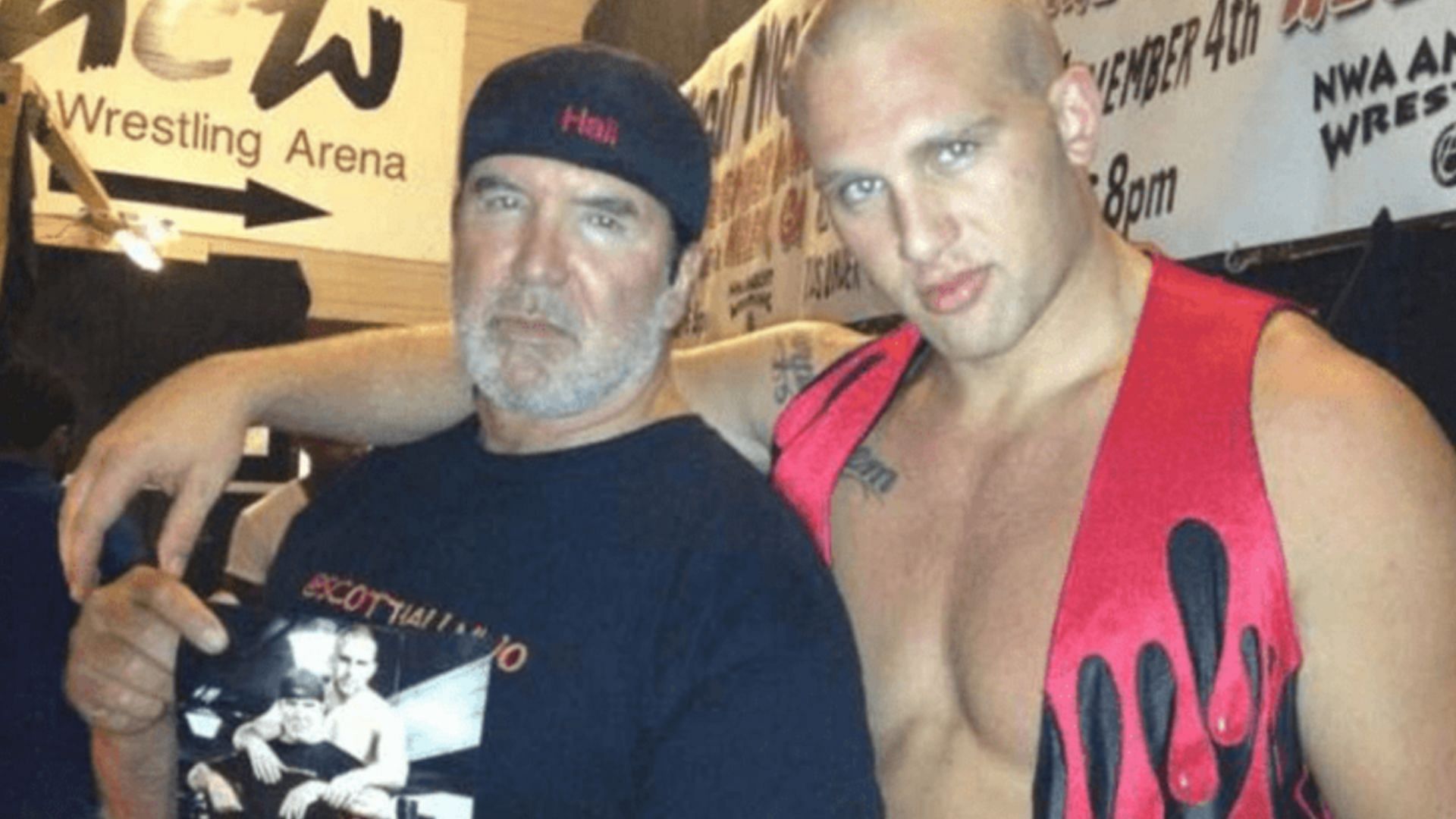 Cody Hall and his father, Scott Hall
