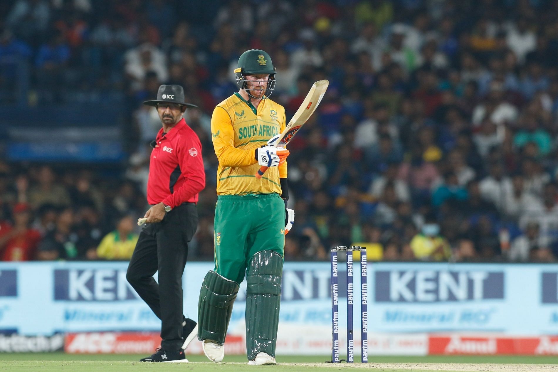 Heinrich Klaasen top-scored with 81 as Proteas chased down 149. Pic: ICC