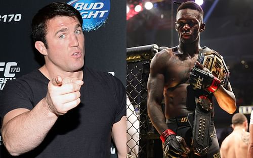 Chael Sonnen (left), Israel Adesanya (right)