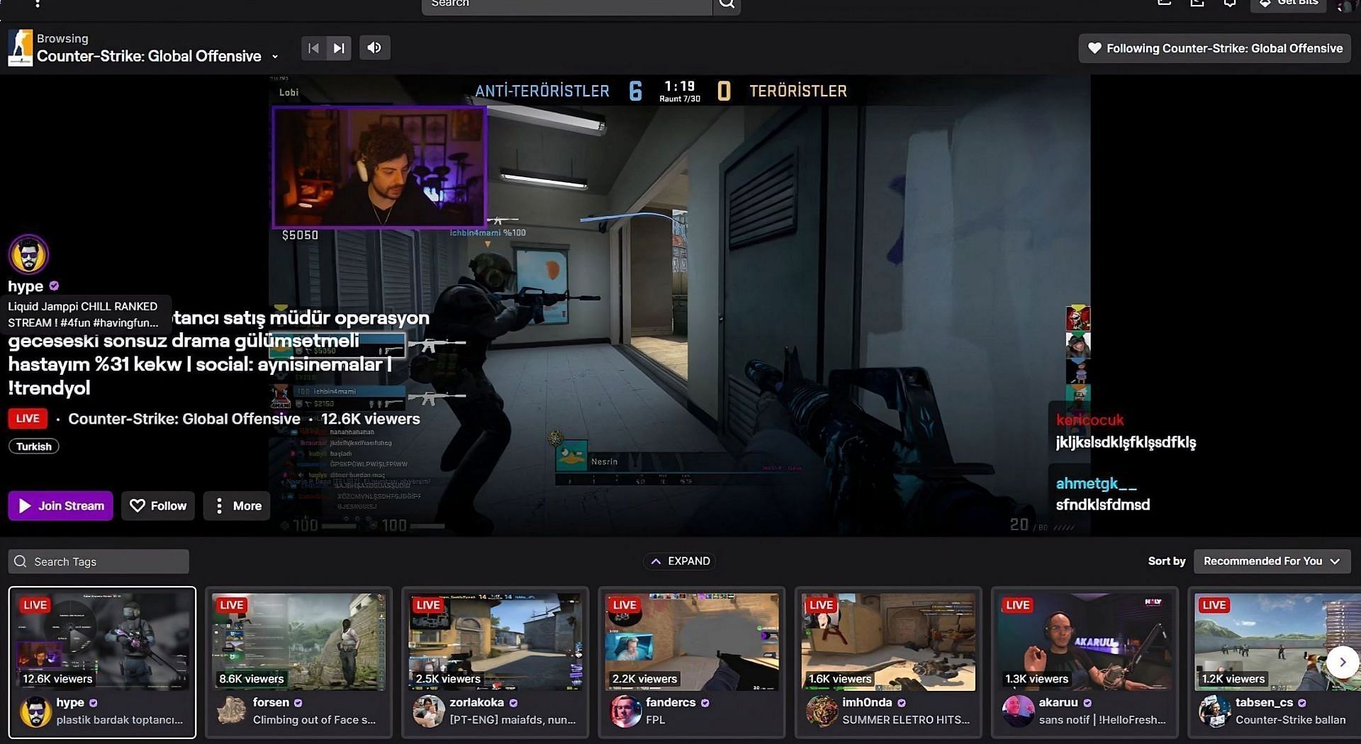 The new Twitch update changes the Browse page (Image via Hac1/Twitter)