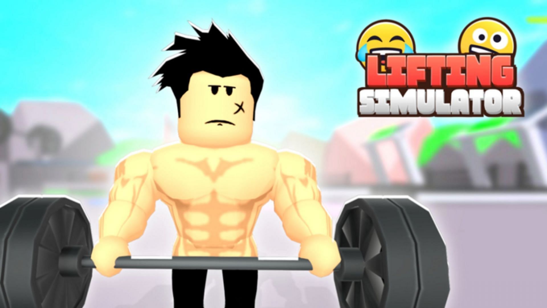 Train hard and become the strongest in the world of Roblox Emoji Lifting Simulator (Image via Roblox)