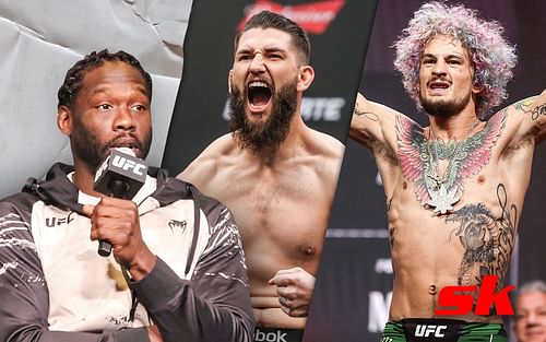 (L to R) Jared Cannonier (via @Sportskeeda MMA Originals on YouTube), Bryan Barberena, Sean O'Malley