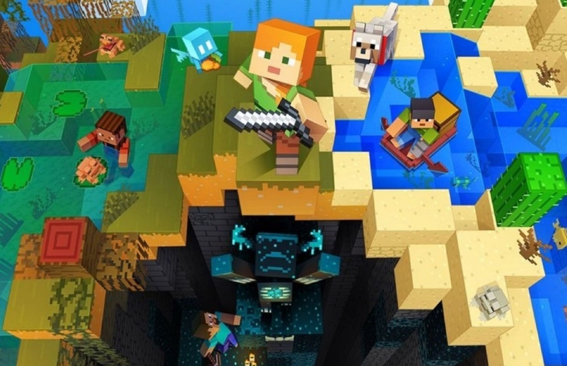 A Minecraft 1.19 announcement splash (Image via Mojang)