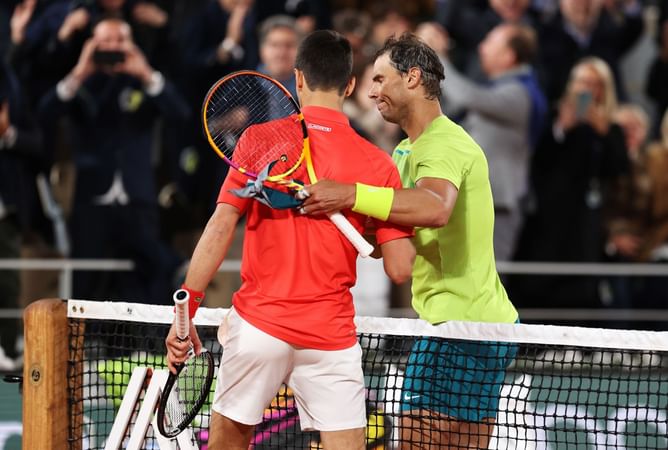 "Doesn't matter which player is going to finish with more Slams because the level of Djokovic, Federer & myself is very equal" - Rafael Nadal after QF win over the Serb at the French Open