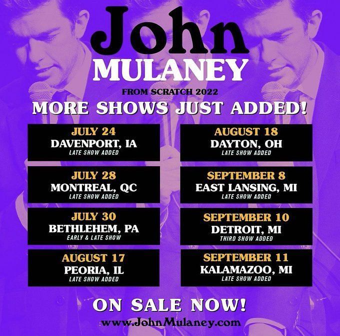 john mulaney tour poster